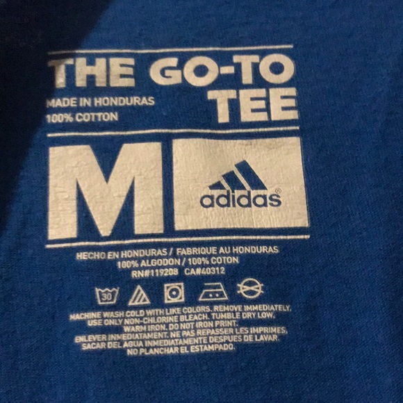Blue Adidas T-Shirt - Picture 3 of 4